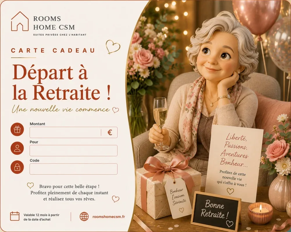 Carte cadeau Départ à la retraite – femme