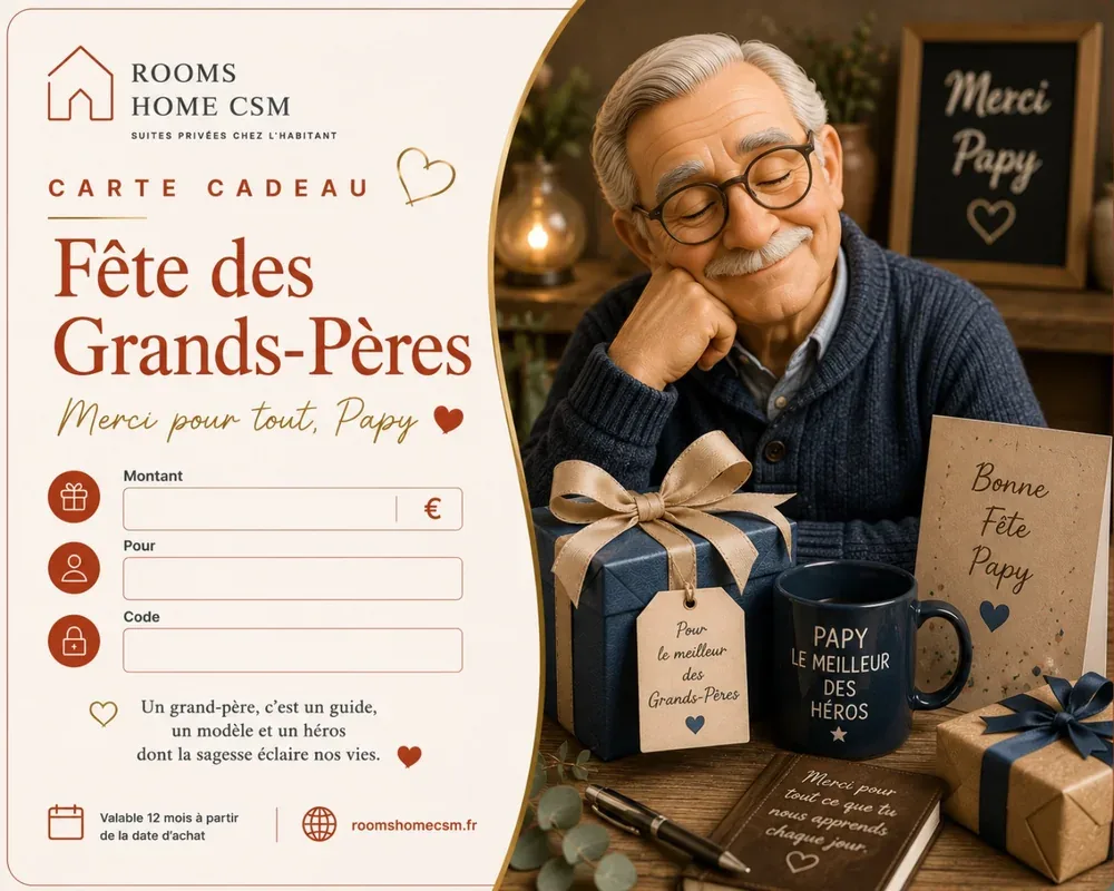 Carte cadeau Fête des Grands-Pères