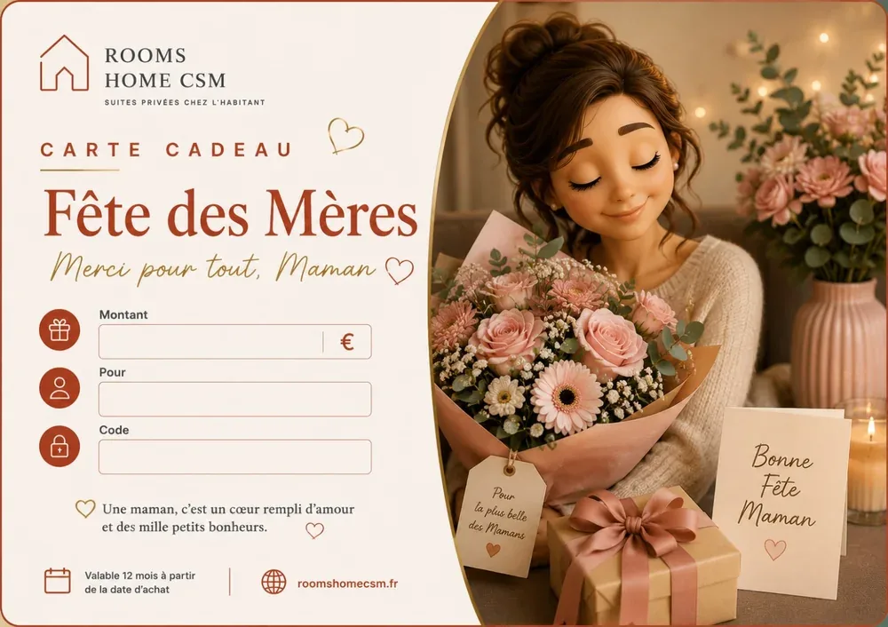 Carte cadeau Fête des Mères – fleurs