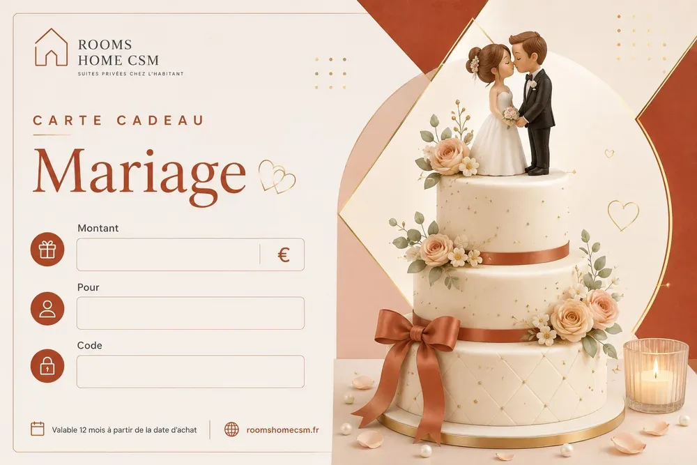 Carte cadeau Mariage – couple femme / homme