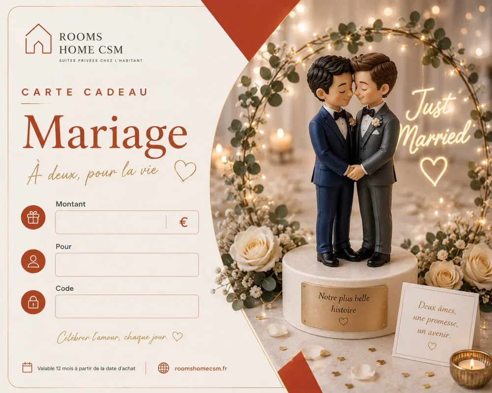Carte cadeau Mariage – couple hommes