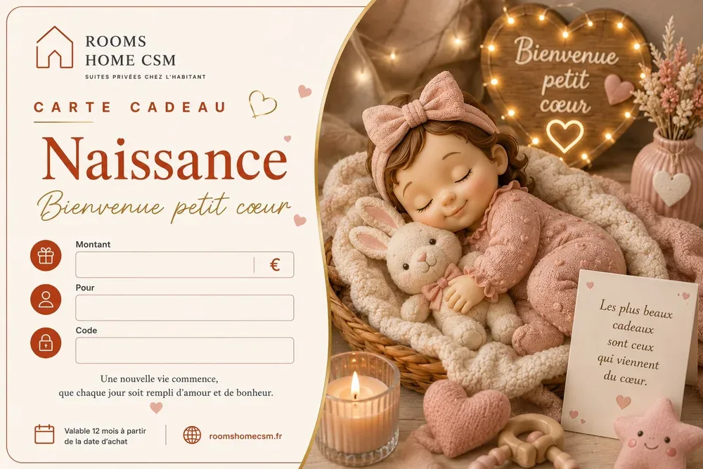 Carte cadeau Naissance – fille