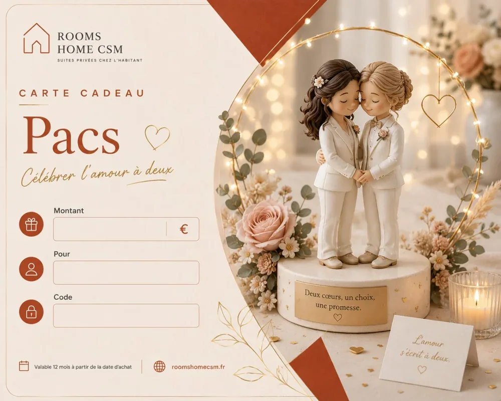 Carte cadeau PACS – couple femmes