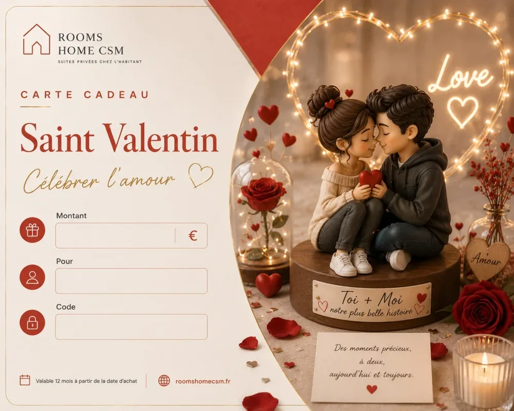 Carte cadeau Saint-Valentin – couple femme / homme