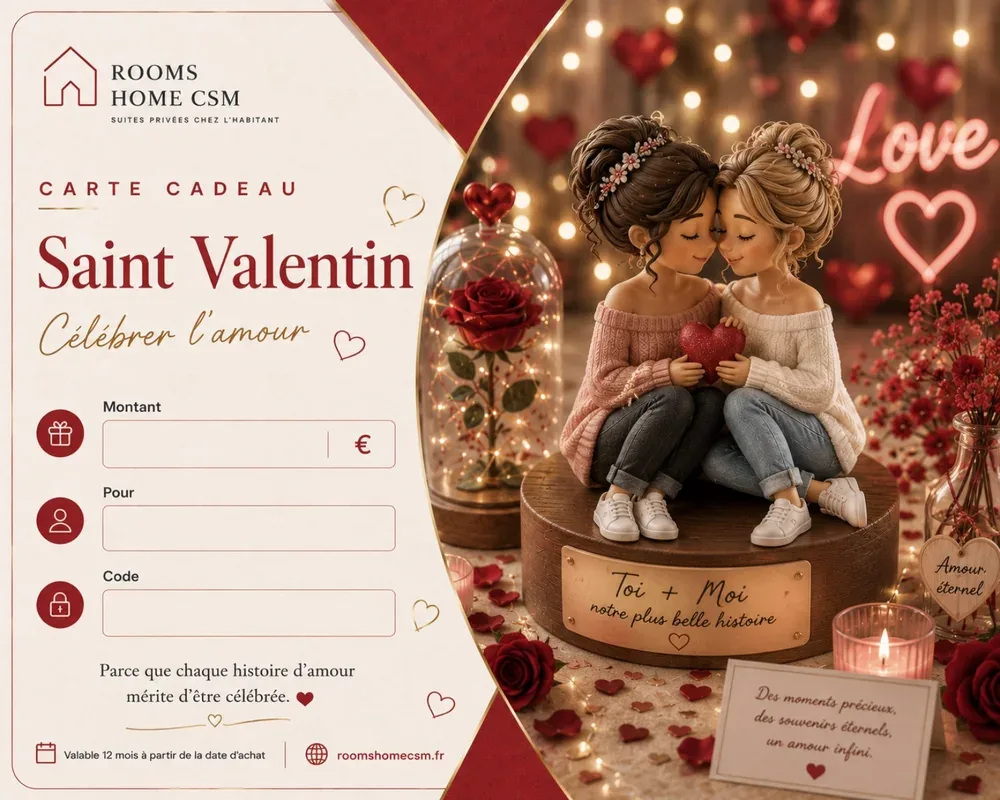 Carte cadeau Saint-Valentin – couple femmes