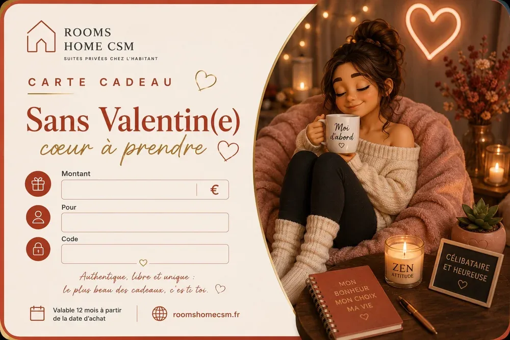 Carte cadeau Sans Valentin(e) – femme, cœur à prendre